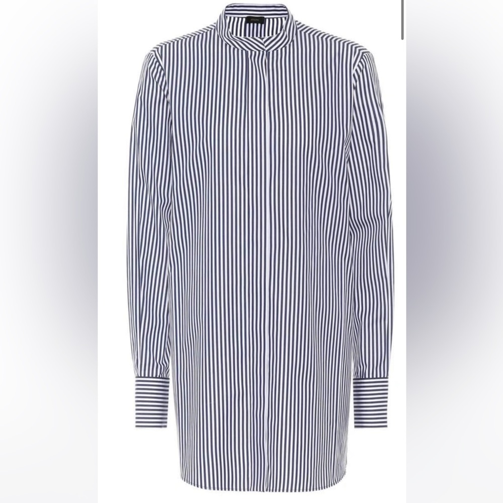 JOSEPH Carla Candy Stripe cotton button down shirt size FR 40 (US size Large)